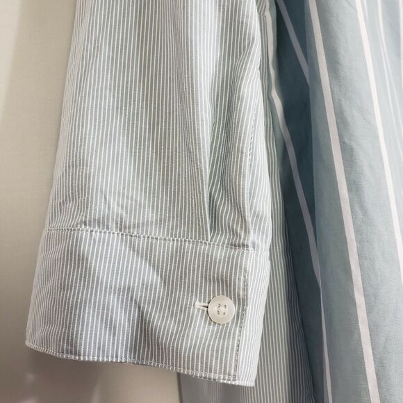 Chico's Womens Shirt Size 3 XL 16 Striped Mix Button-Down Wrinkle Resistant 3/4 - Picture 7 of 11